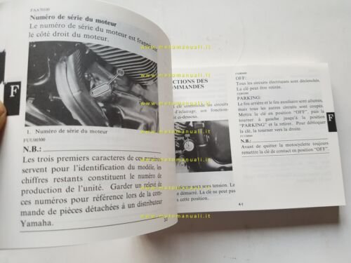 Yamaha XV 535 3BT 1990 manuale uso manutenzione originale italiano