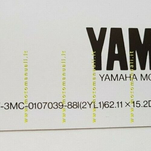 Yamaha XV 535 CUSTOM 1988 depliant italiano moto originale brochure