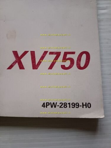 Yamaha XV 750 1994 manuale uso manutenzione libretto originale italiano