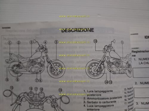 Yamaha XV 750 1994 manuale uso manutenzione libretto originale italiano