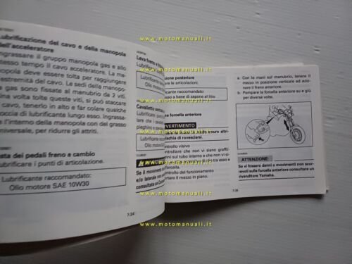 Yamaha XV 750 1994 manuale uso manutenzione libretto originale italiano