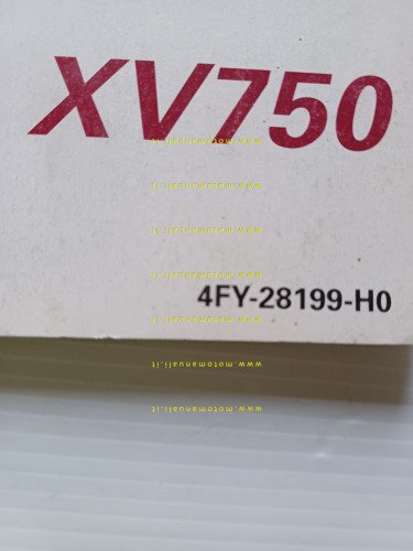 Yamaha XV 750 Virago 4FY 1993-94 manuale uso manutenzione italiano …