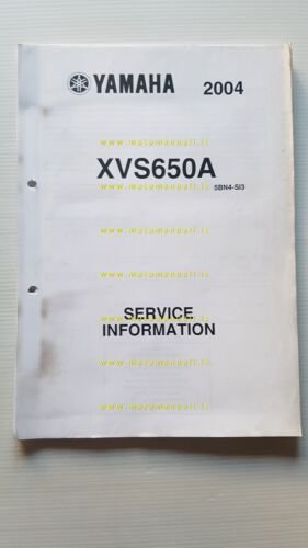 Yamaha XVS 650 2004 Service Information manuale officina italiano originale