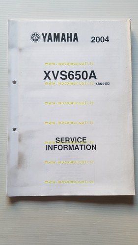 Yamaha XVS 650 2004 Service Information manuale officina italiano originale