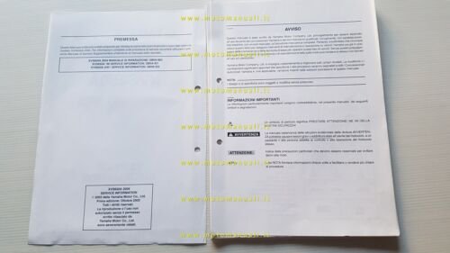 Yamaha XVS 650 2004 Service Information manuale officina italiano originale