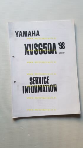 Yamaha XVS 650 A 1998 Service Information manuale officina italiano …
