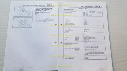 Yamaha XVS 650 A 1998 Service Information manuale officina italiano …