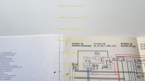 Yamaha XVS 650 A 1998 Service Information manuale officina italiano …