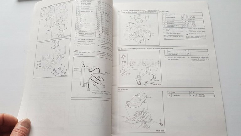 Yamaha XVZ 13 TD 1988 manuale assemblaggio officina originale no …