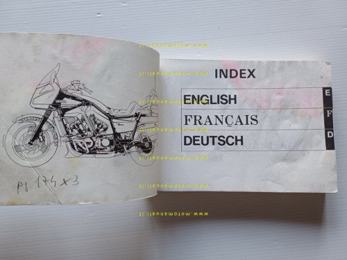 Yamaha XVZ 13 TD 3JS 1990 manuale uso manutenzione libretto …