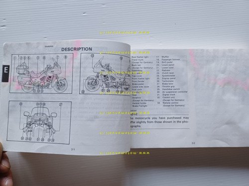 Yamaha XVZ 13 TD 3JS 1990 manuale uso manutenzione libretto …