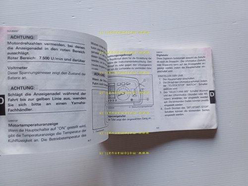 Yamaha XVZ 13 TD 3JS 1990 manuale uso manutenzione libretto …