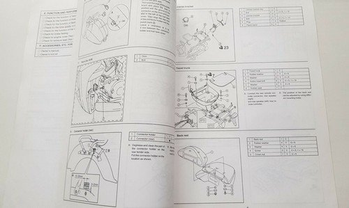 Yamaha XVZ 13 TF 2000 manuale assemblaggio officina originale no …