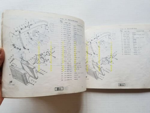 Yamaha XZ 550 1982 catalogo ricambi originale spare parts catalogue