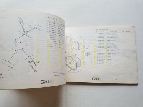 Yamaha XZ 550 1982 catalogo ricambi originale spare parts catalogue