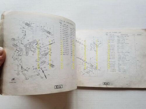 Yamaha XZ 550 1982 catalogo ricambi originale spare parts catalogue