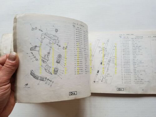 Yamaha XZ 550 1982 catalogo ricambi originale spare parts catalogue
