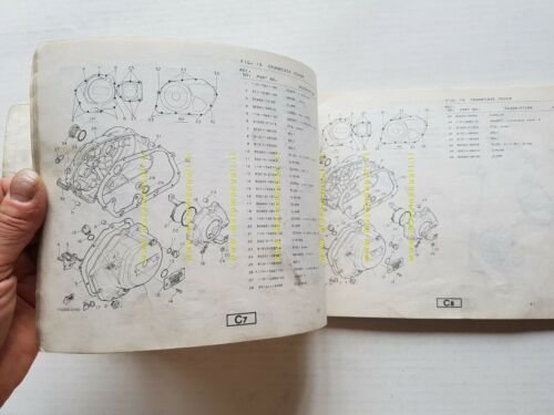 Yamaha XZ 550 1982 catalogo ricambi originale spare parts catalogue