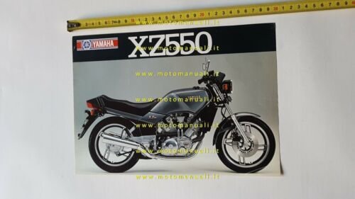 Yamaha XZ 550 1982 depliant ITALIANO originale moto