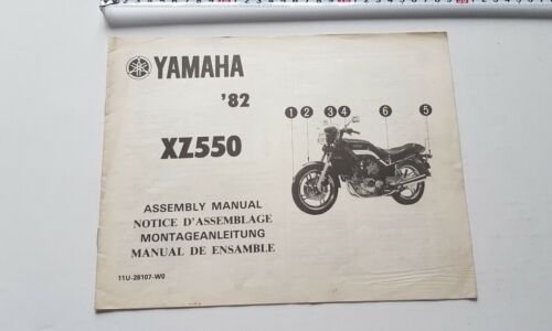 Yamaha XZ 550 1982 manuale assemblaggio officina originale no riparazione