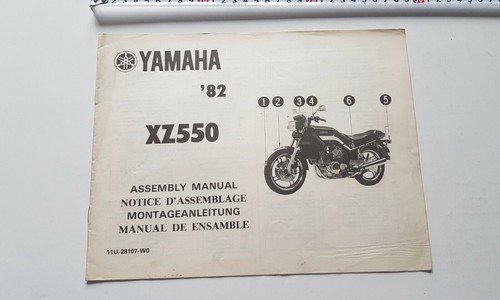 Yamaha XZ 550 1982 manuale assemblaggio officina originale no riparazione