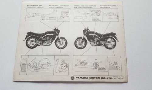 Yamaha XZ 550 1982 manuale assemblaggio officina originale no riparazione