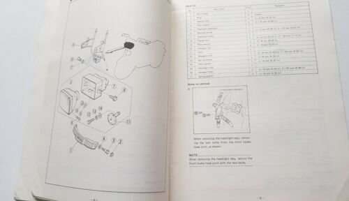 Yamaha XZ 550 S 1982 manuale assemblaggio officina originale no …