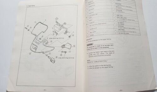 Yamaha XZ 550 S 1982 manuale assemblaggio officina originale no …