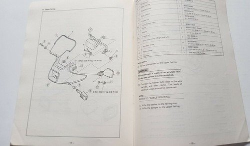 Yamaha XZ 550 S 1982 manuale assemblaggio officina originale no …
