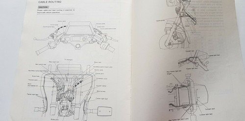 Yamaha XZ 550 S 1982 manuale assemblaggio officina originale no …