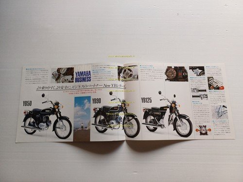 Yamaha YB 50 YB 90 YB 125 depliant GIAPPONESE originale