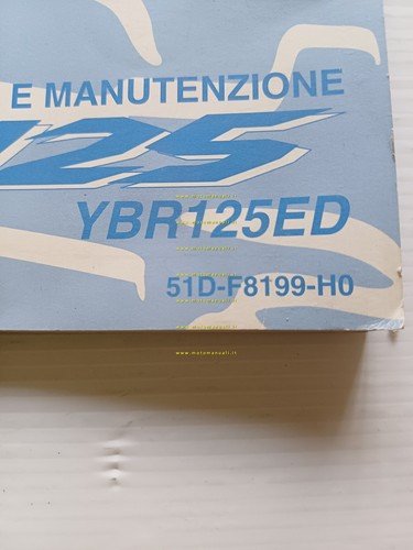 Yamaha YBR 125 51D 2009 manuale uso manutenzione originale italiano