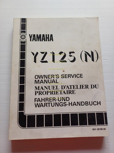 Yamaha YZ 125 55Y 1985 manuale uso - officina riparazione …