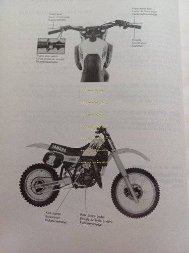 Yamaha YZ 125 55Y 1985 manuale uso - officina riparazione …