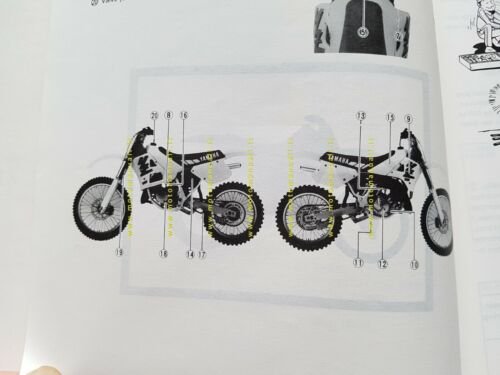 Yamaha YZ 125 A 1989 manuale officina originale workshop manual
