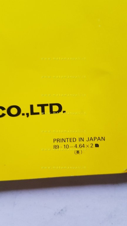 YAMAHA YZ 125 A-250 A-250 WRA 1989 manuale officina INGLESE …