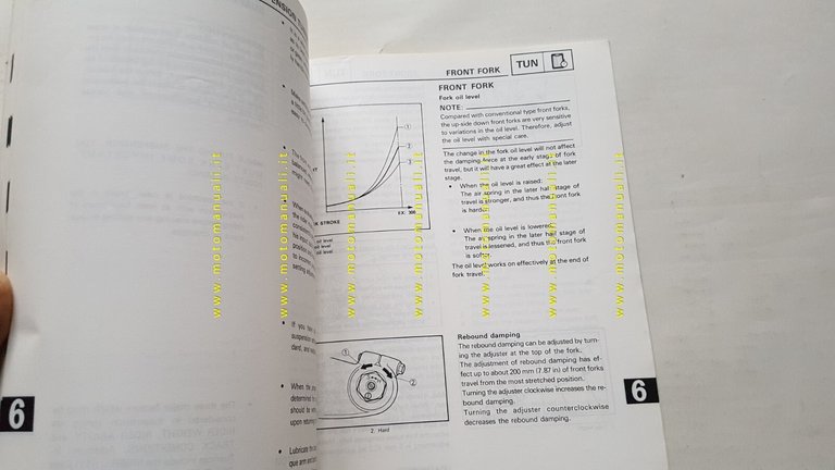 YAMAHA YZ 125 A-250 A-250 WRA 1989 manuale officina INGLESE …