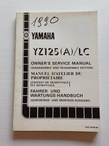 Yamaha YZ 125 (A) LC 3SR 1989-90 manuale uso - …