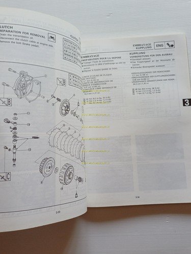 Yamaha YZ 125 (A) LC 3SR 1989-90 manuale uso - …