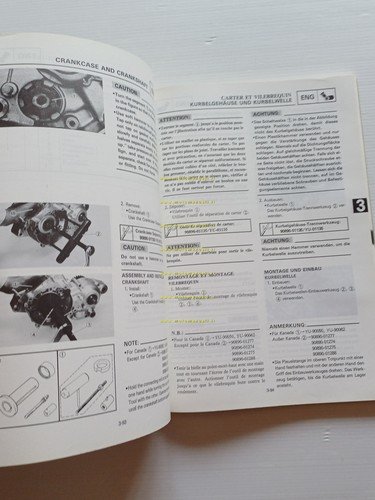 Yamaha YZ 125 (A) LC 3SR 1989-90 manuale uso - …