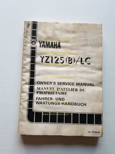 Yamaha YZ 125 B LC 3XJ 1990 manuale uso - …