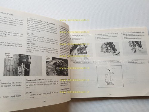 Yamaha YZ 125 B LC 3XJ 1990 manuale uso - …