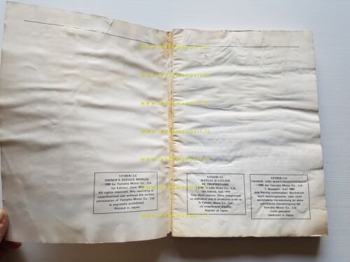 Yamaha YZ 125 B LC 3XJ 1990 manuale uso - …