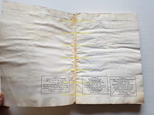 Yamaha YZ 125 B LC 3XJ 1990 manuale uso - …