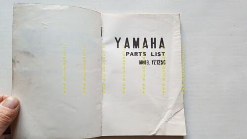 Yamaha YZ 125 C 1974-75 catalogo ricambi originale spare parts …