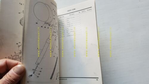 Yamaha YZ 125 C 1974-75 catalogo ricambi originale spare parts …