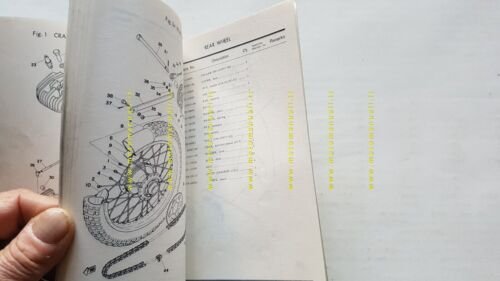 Yamaha YZ 125 C 1974-75 catalogo ricambi originale spare parts …