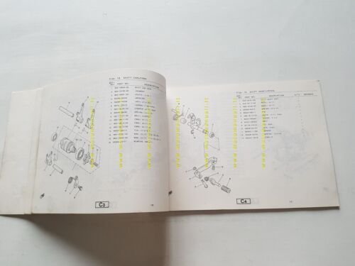 Yamaha YZ 125 H (4V2) 1980 catalogo ricambi ORIGINALE INGLESE …