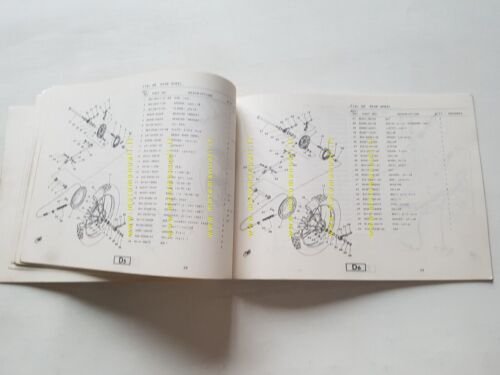 Yamaha YZ 125 H (4V2) 1980 catalogo ricambi ORIGINALE INGLESE …