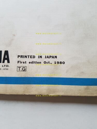 Yamaha YZ 125 H (4V2) 1980 catalogo ricambi ORIGINALE INGLESE …